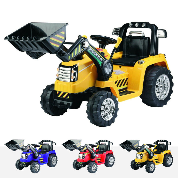 12v XS1 Tractor Digger Kids Ride on Ground Loader Tractor — RiiRoo
