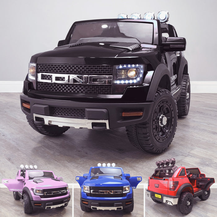 kids electric ride on car ford ranger wildtrak style battery operated pick up truck car jeep with parental remote control 12v v2 main black wildtrack