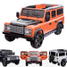 kids electric ride on car licensed land rover defender battery operated car jeep with parental remote control 12v orange black alloys 