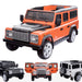 kids electric ride on car licensed land rover defender battery operated car jeep with parental remote control 12v orange Orange