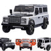 kids electric ride on car licensed land rover defender battery operated car jeep with parental remote control 12v white black alloys White