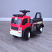 kids electric ride on fire rescue truck 6v battery operated ride on car truck toy front perspective left riiroo engine