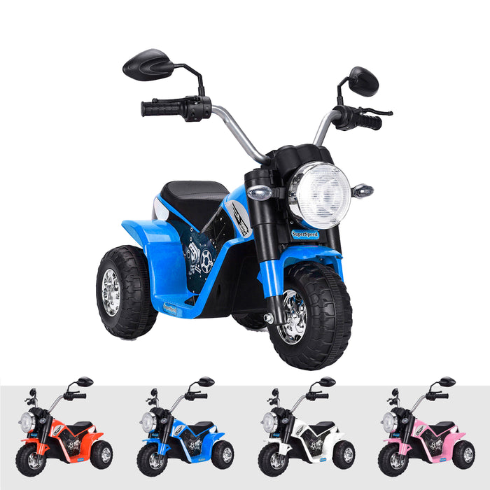 kids harley style chopper motorbike battery electric ride bike blue2 Blue ducati scrambler ride on motorbike