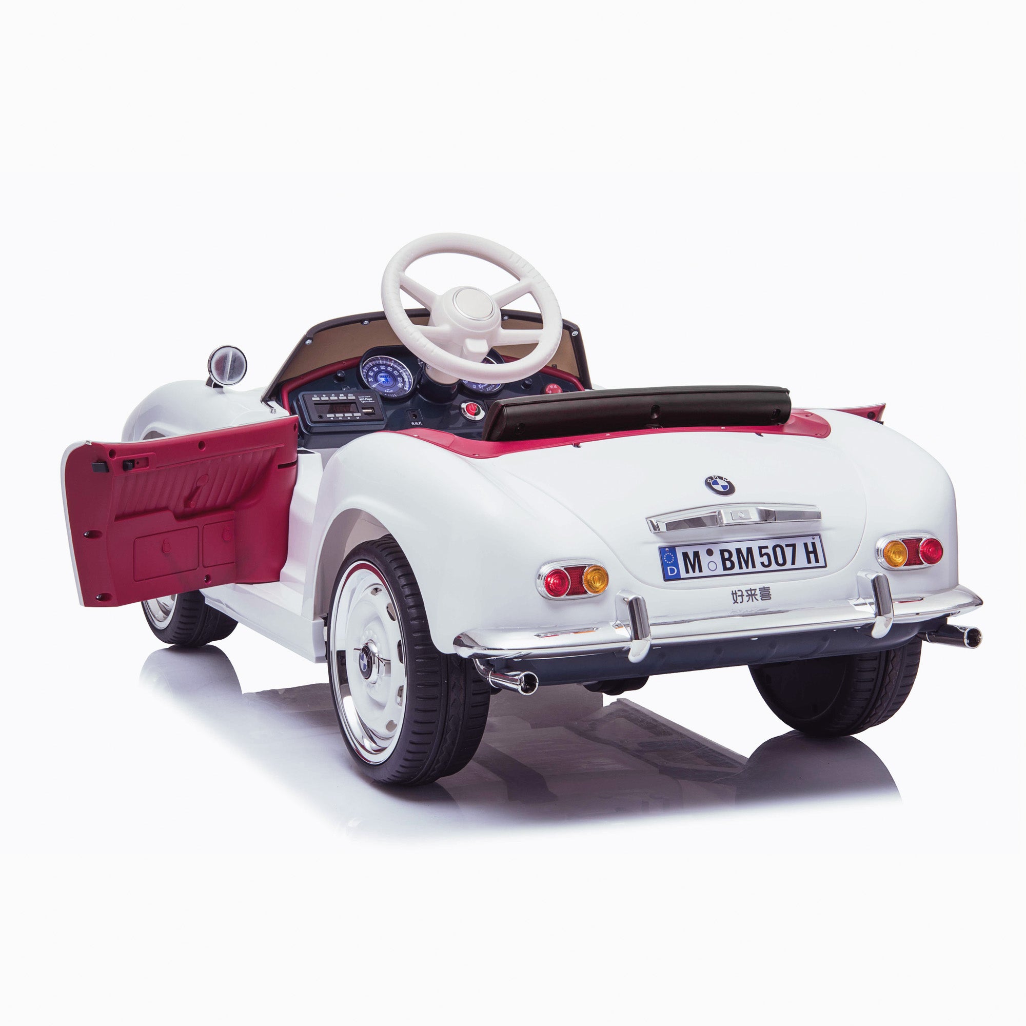 12V BMW 507 Classic Licensed Kids Battery Electric Ride On Car RiiRoo