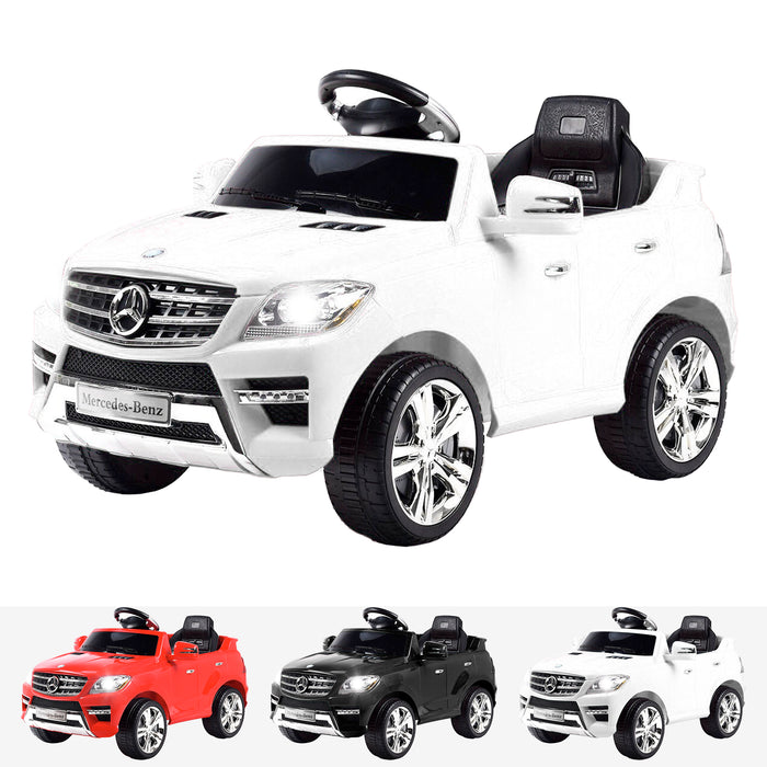 kids mercedes ml350 licensed electric ride on car white White 4matic