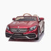 kids mercedes maybach s650 licensed ride on electric car battery operated power wheels car with parental remote control main front 2 red benz 12v 4wd