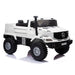 kids mercedes zetros licensed electric ride on car truck white 10 4wd 2 seater