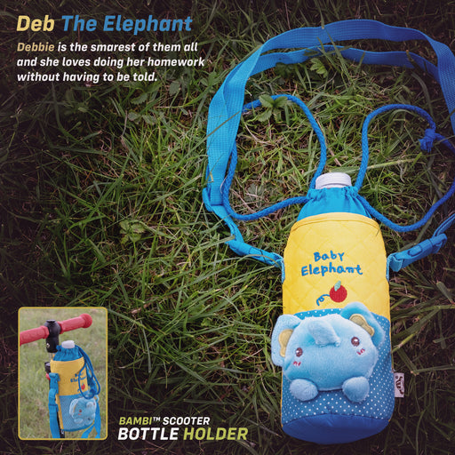 kids push scooter accessories debbie the elephant bottle holder accessory deb