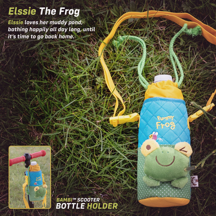 Kids Scooter Bottle Holder Accessory - Elssie The Frog — RiiRoo