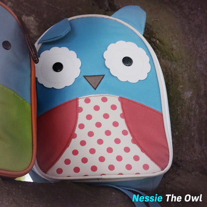 kids push scooter accessories nessie the owl lunch bag accessory