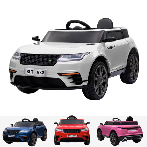 kids range rover velar style electric ride on car jeep white White 12v 2wd