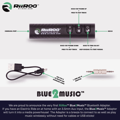 Blue2Music™ 3,5-mm-Aux-In-Bluetooth-Adapter