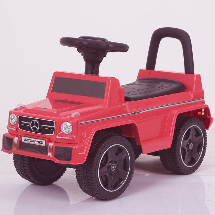 kidspush along mercedes g63 amg with seat storage media centre ride on car 2 red perspective kids push box and
