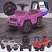 kidspush along mercedes g63 amg with seat storage media centre ride on car pink kids push box and