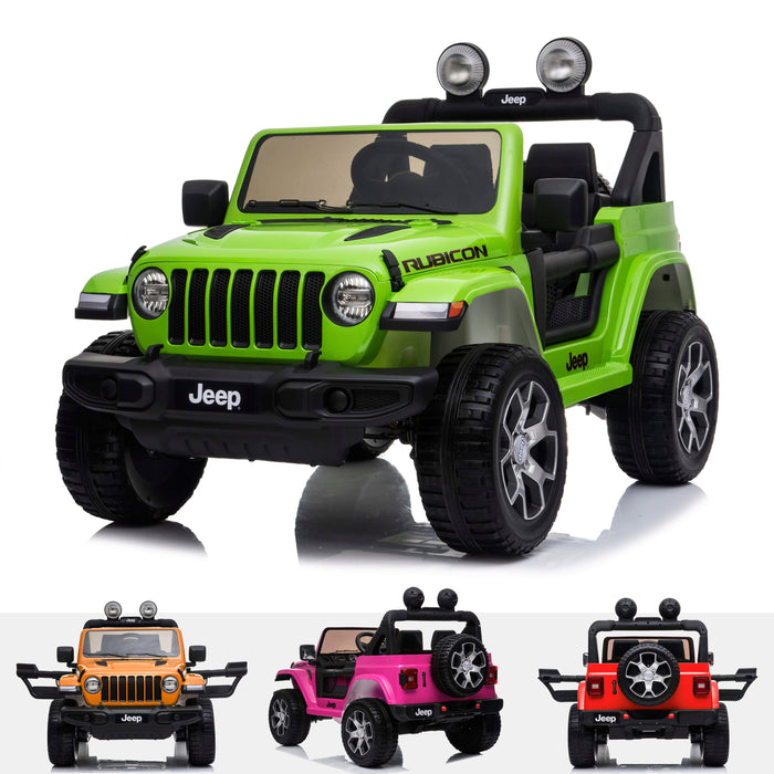 licensed kids 12v jeep wrangler rubicon ride on car jeep with parental remote control Painted Grey 2wd