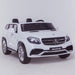 licensed kids 24v mercedes benz gls 63s amg ride on car jeep with parental remote control two seater front angle white 63 electric 4wd