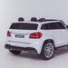 licensed kids 24v mercedes benz gls 63s amg ride on car jeep with parental remote control two seater rear close up white 63 electric 4wd