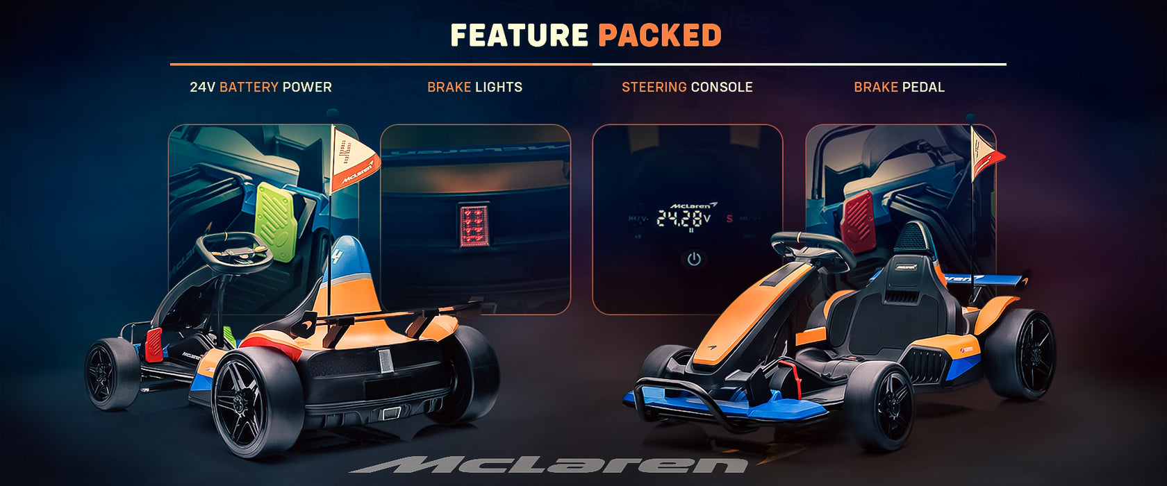 McLaren 24V Drift Kart