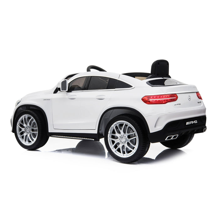 mercedes gle 63 coupe white amg ride on car