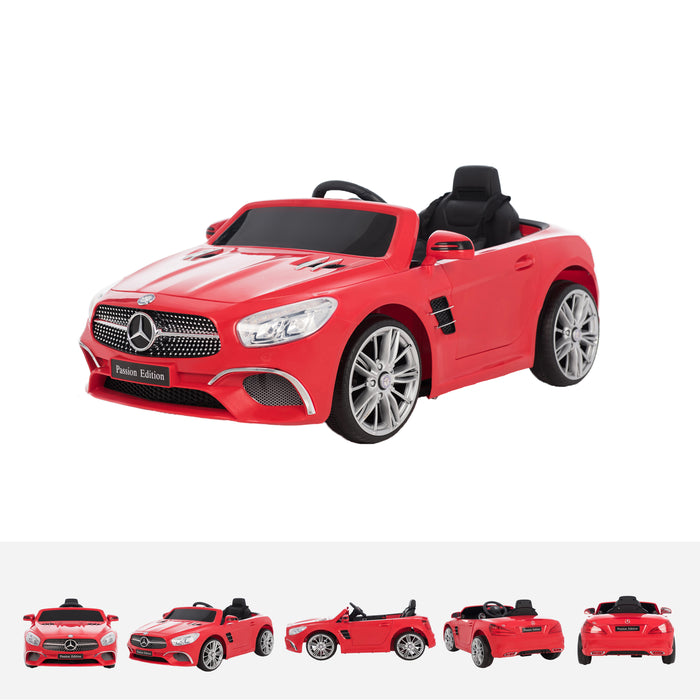 mercedes sl400 red trois quarts licensed mercedes sl400 electric ride on car battery powered with remote music