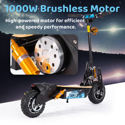 Off Road Adult Electric Scooter 1000W - 48v 12Ah