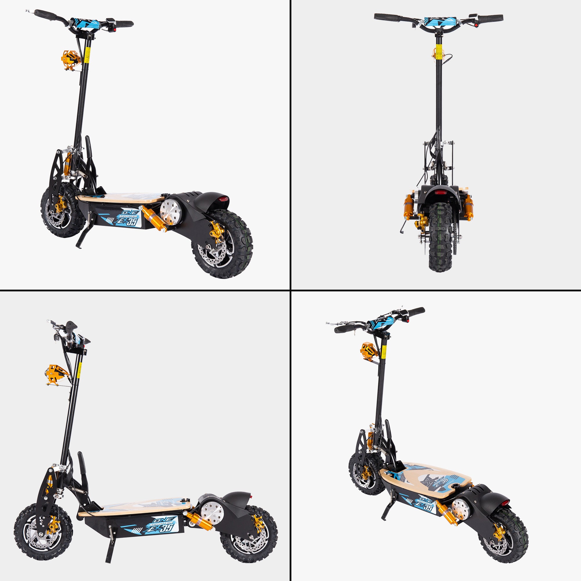 Off Road Adult Electric Scooter 1000W - 48v 12Ah