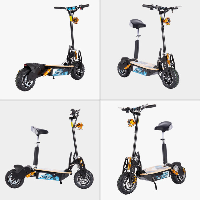 Off Road Electric Scooter 1000W Brushless Motor, Foldable, 35km