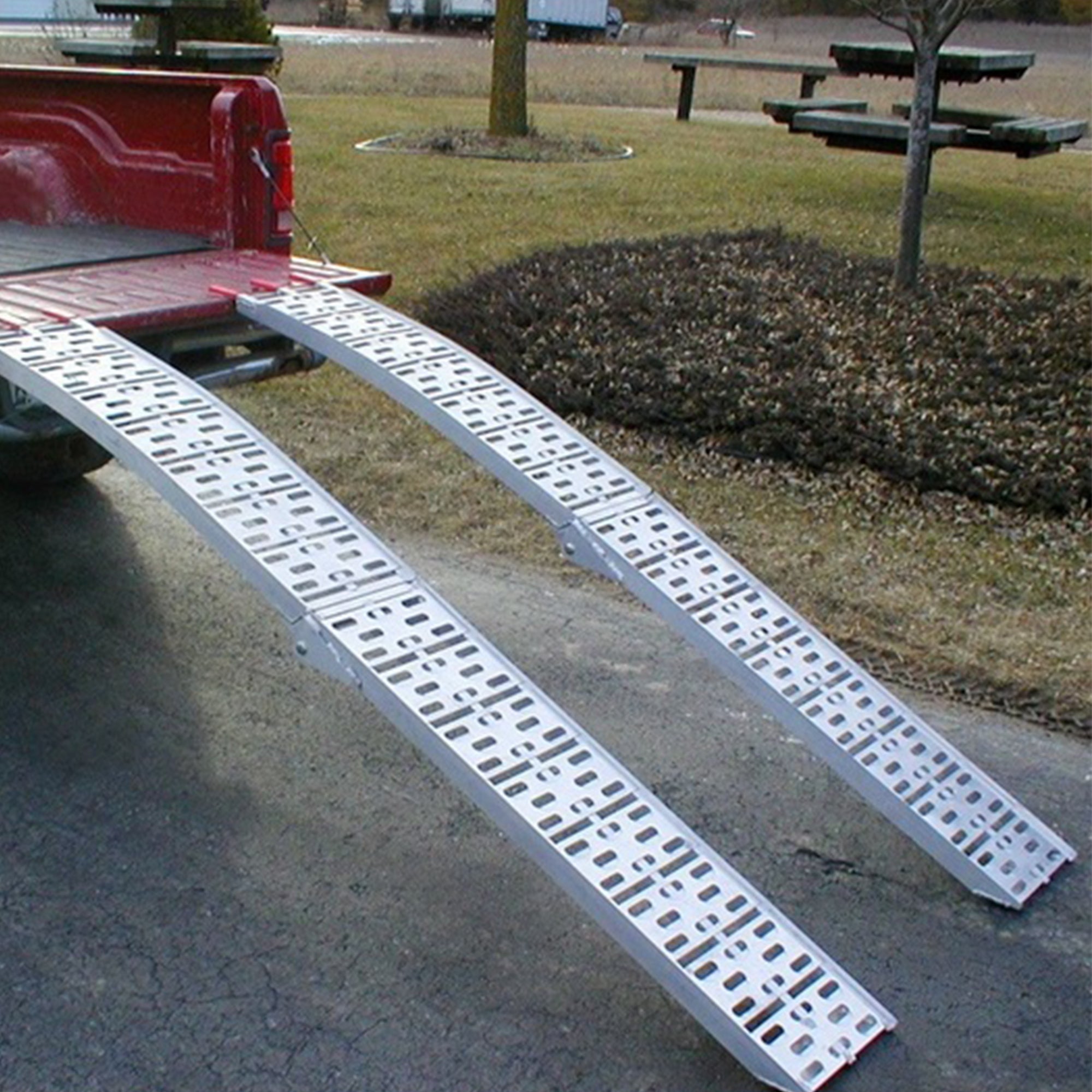 Kobalt Tri-Fold Aluminum Loading Ramp – 1600 Lbs Capacity For ATV, UTV, Motorcycle