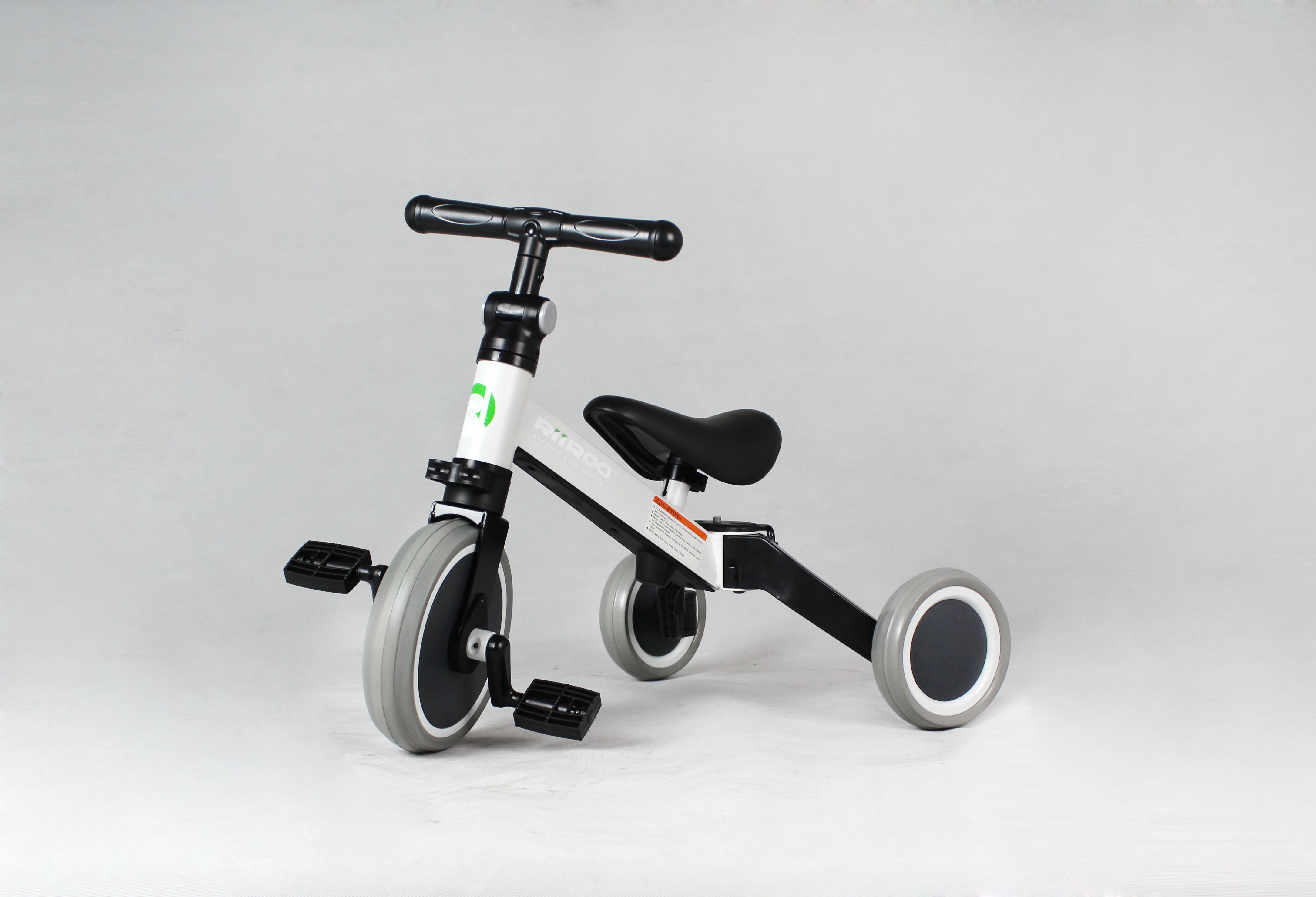 3 in 1 Kids Trike 3 Wheel Balance Bike Adjustable Seat RiiRoo