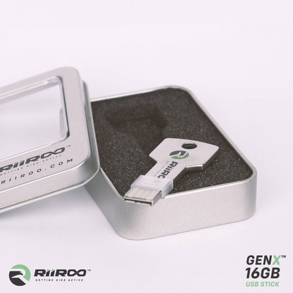 RiiRoo™ GenX™ 16GB Ride on Car Key Shaped USB Stick - 16GB