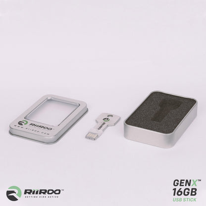 RiiRoo™ GenX™ 16GB Ride on Car Key Shaped USB Stick - 16GB