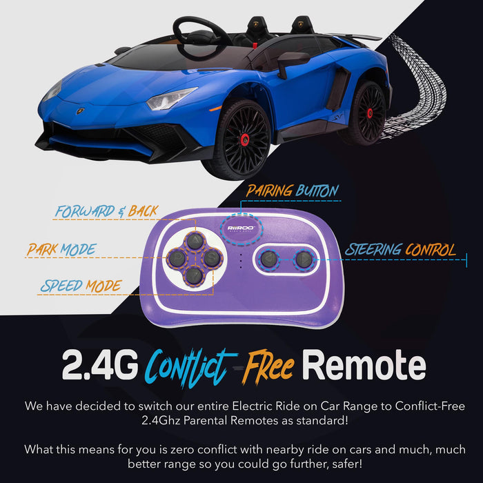 Lamborghini Aventador 12V Battery Electric Ride On Car — RiiRoo