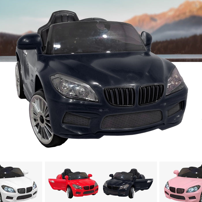 RiiRoo BMW M6 Coupe Style Ride On Car - 12V 2WD Black