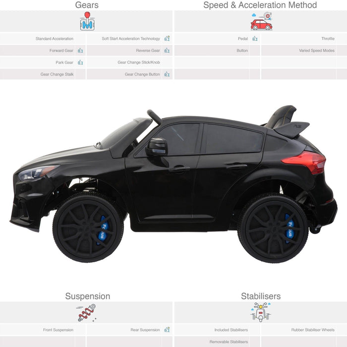 RiiRoo Ford Focus RS Ride On Car - 12V 2WD