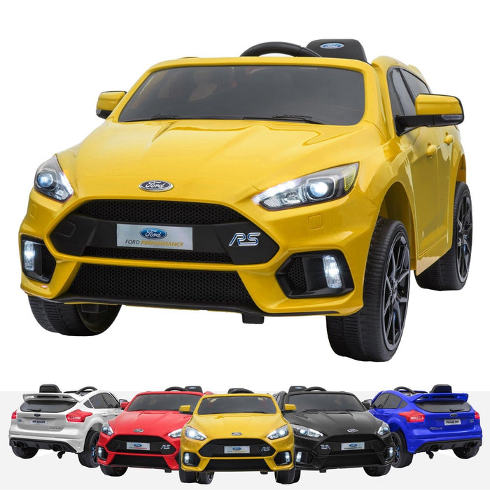 RiiRoo Ford Focus RS Ride On Car - 12V 2WD Yellow