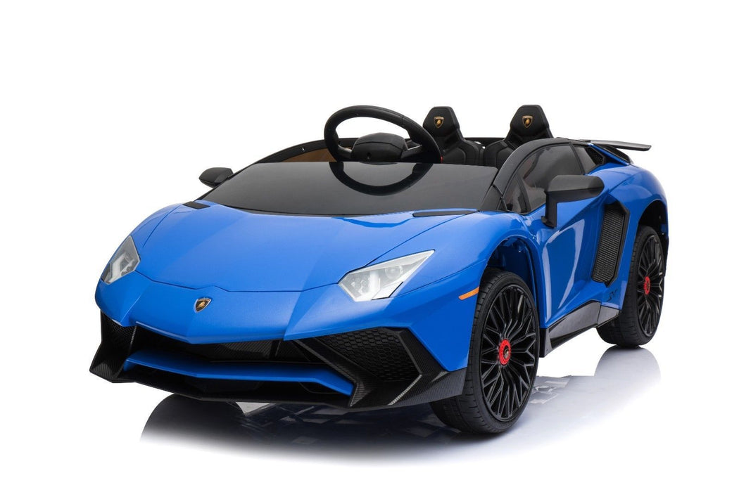 RiiRoo Lamborghini Aventador Ride on Car - 12V 2WD Blue