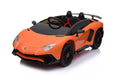 RiiRoo Lamborghini Aventador Ride on Car - 12V 2WD Orange