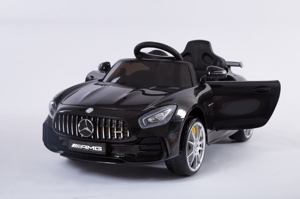 RiiRoo Mercedes Benz AMG GT R Ride On Car in black front view