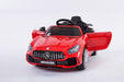 RiiRoo Mercedes Benz AMG GT R Ride On Car in red front