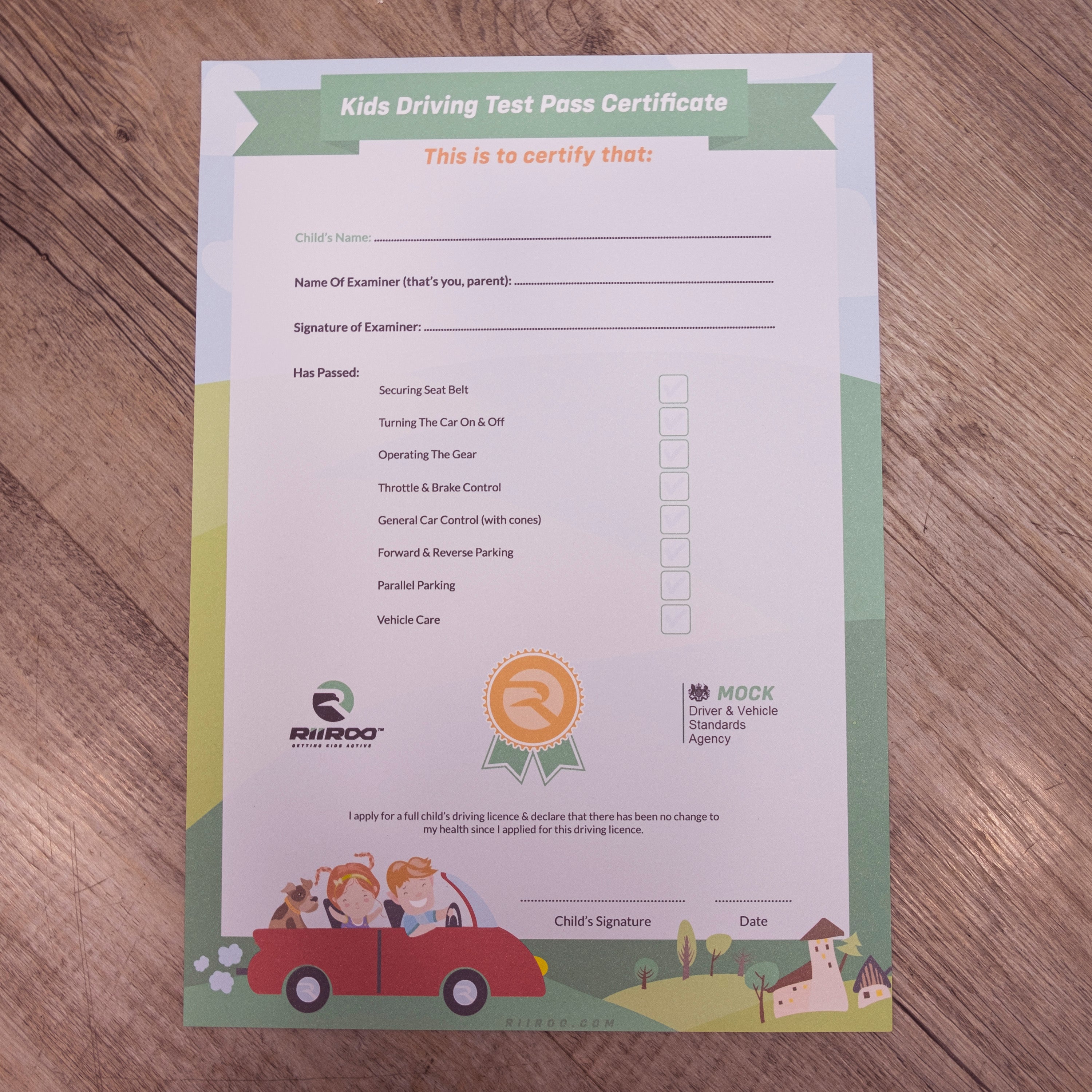 test p4 mercedes driving certificate bundle