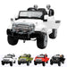 wranggler 2 white1 White jeep wrangler style ride on suv car electric battery 12v music remote