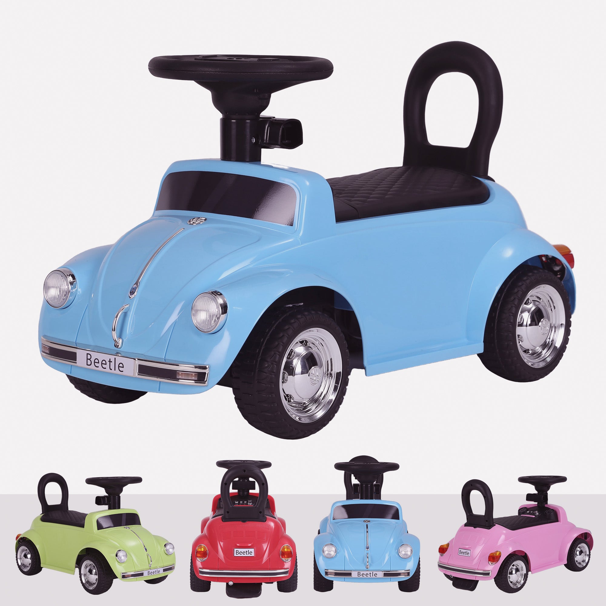 VW Licensed Beetle Classic Push Along Kids Ride On Push Along Car