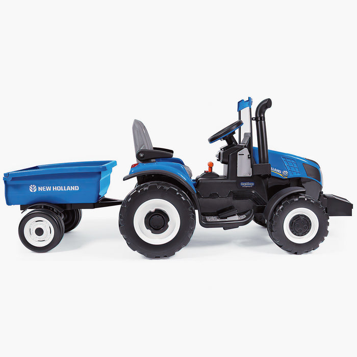 Tractor eléctrico 12V Azul New Holland style