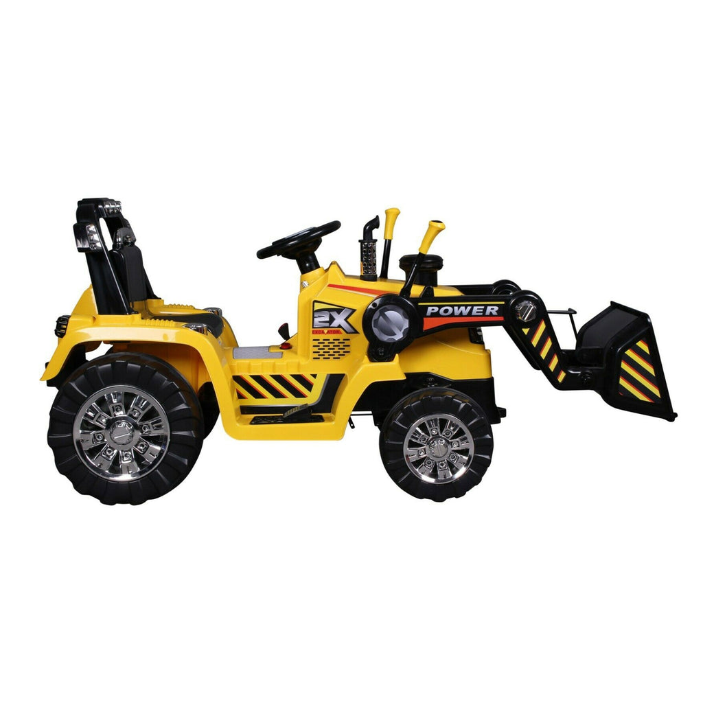 12v XS1 Tractor Digger Kids Ride on Ground Loader Tractor – RiiRoo