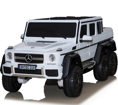 dmd 318 white1 mercedes benz g63 maxi ride on toy in white