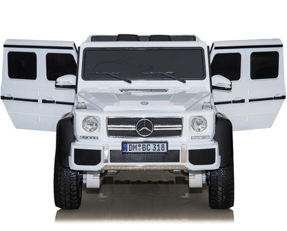 dmd 318 white8 mercedes benz g63 maxi ride on toy in white