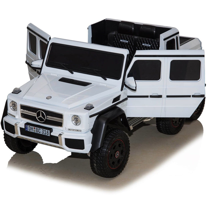 dmd 318 white9 mercedes benz g63 maxi ride on toy in white