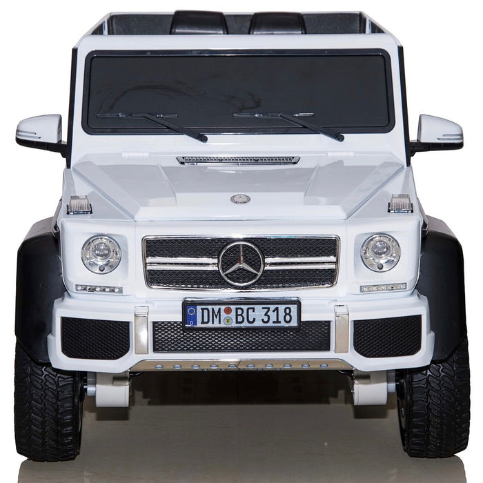dmd 318 white mercedes benz g63 maxi ride on toy in white