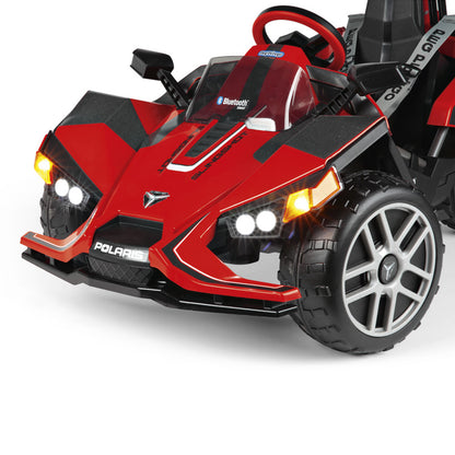 Peg Perego Polaris SlingShot Single Seater with Remote  - Red & Black