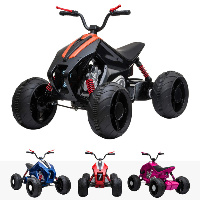 SevenCyberQuadee 24V Kids Electric Quad Bike Ride on Car Toy - Black.jpg